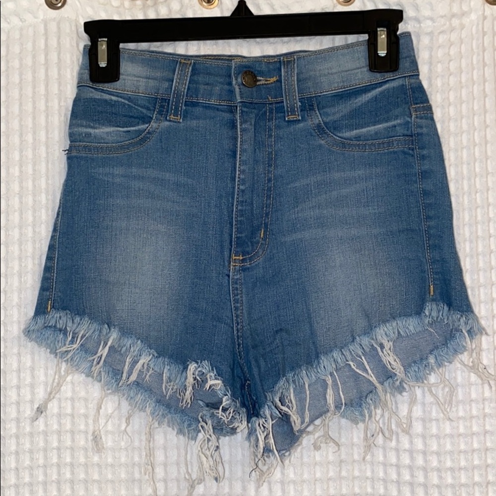 UO denim shorts